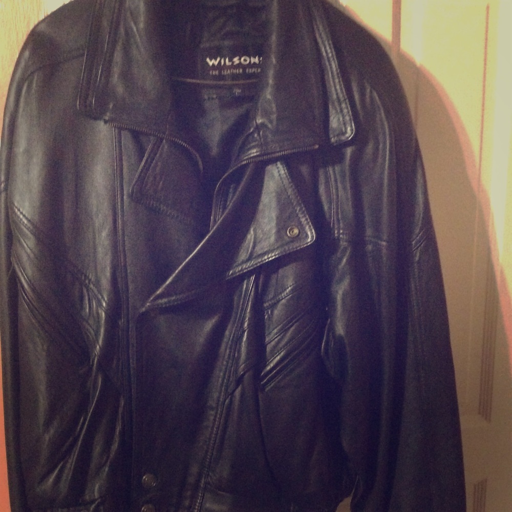 Wilson’s Black Leather Jacket